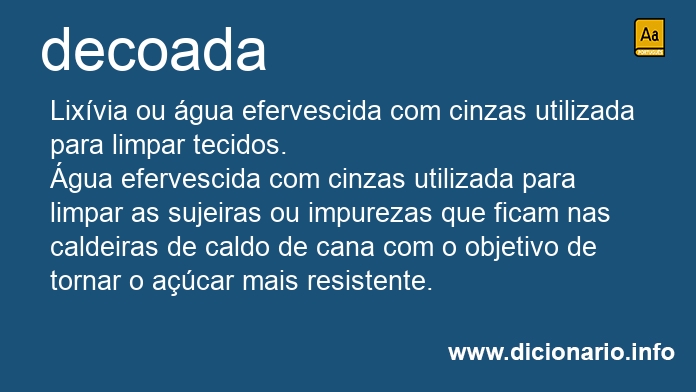 Significado de decoada
