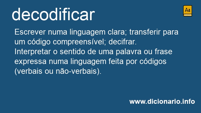 Significado de decodificareis