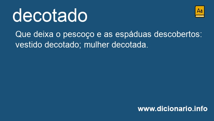 Significado de decotada