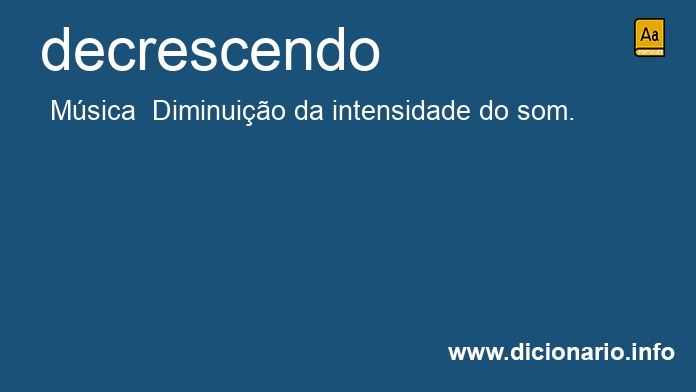 Significado de decrescendos