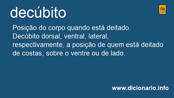 Significado de decbito