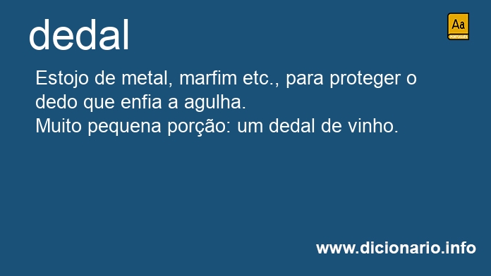 Significado de dedal