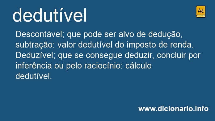 Significado de dedutveis