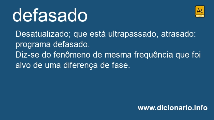 Significado de defasada