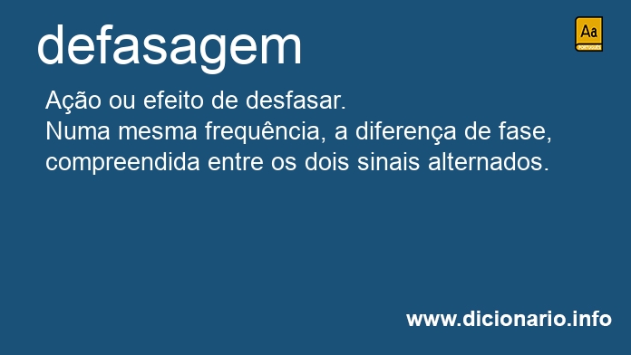Significado de defasagens