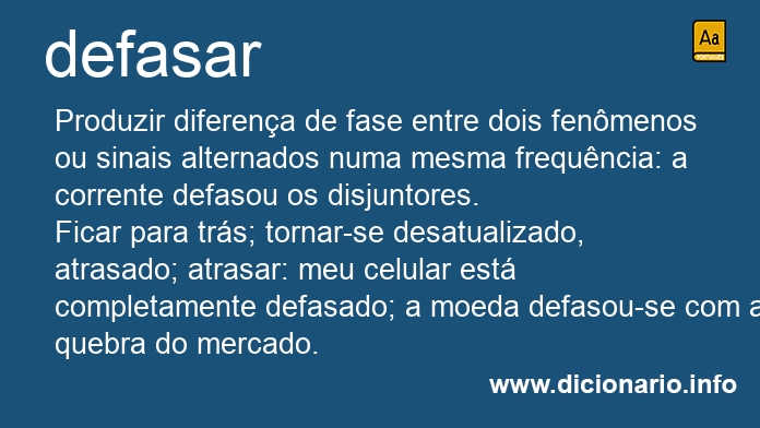 Significado de defasarem