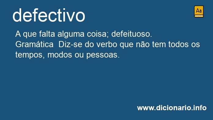 Significado de defectiva