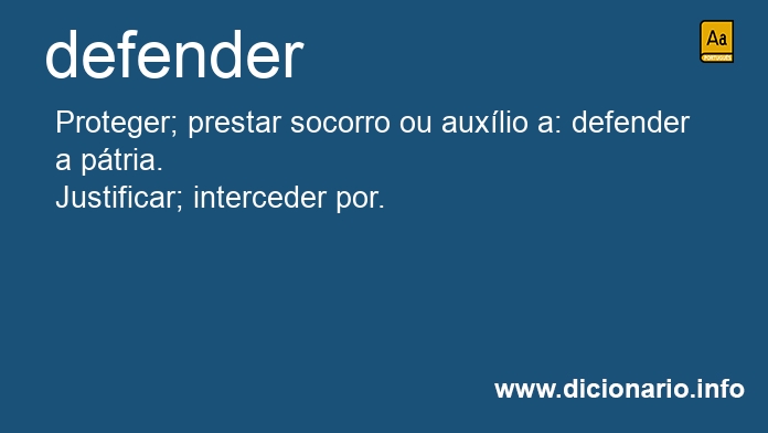 Significado de defender