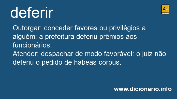 Significado de defeririam