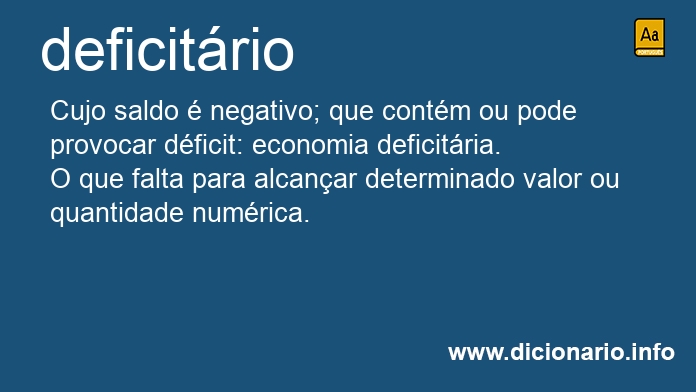 Significado de deficitria