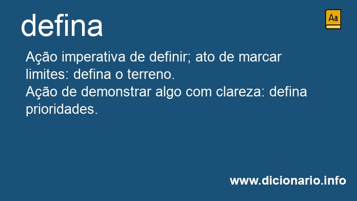 Significado de defina