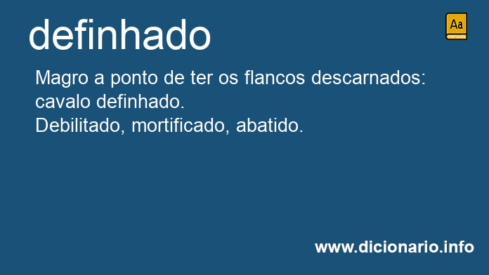 Significado de definhados