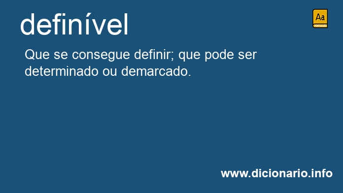 Significado de definveis