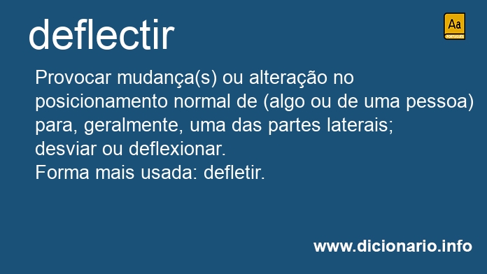 Significado de deflectas