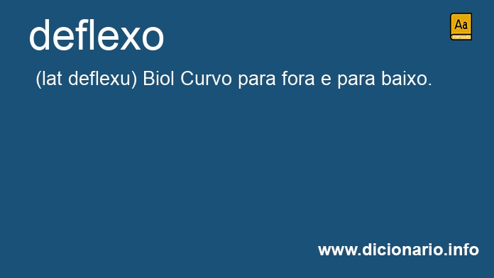 Significado de deflexo