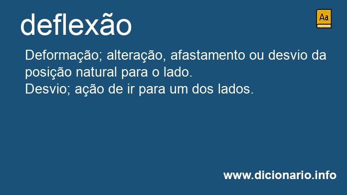Significado de deflexes