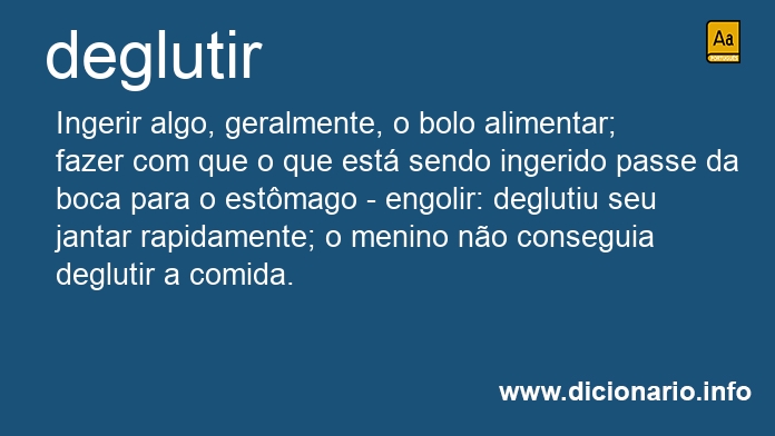 Significado de deglutir