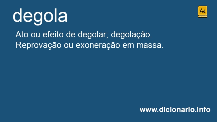 Significado de degola