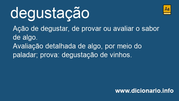 Significado de degustaes