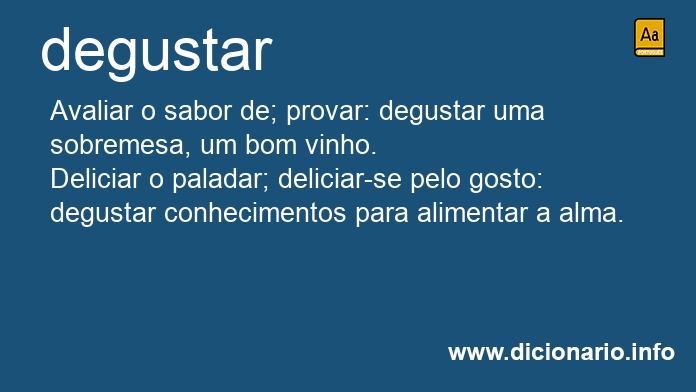 Significado de degustaram