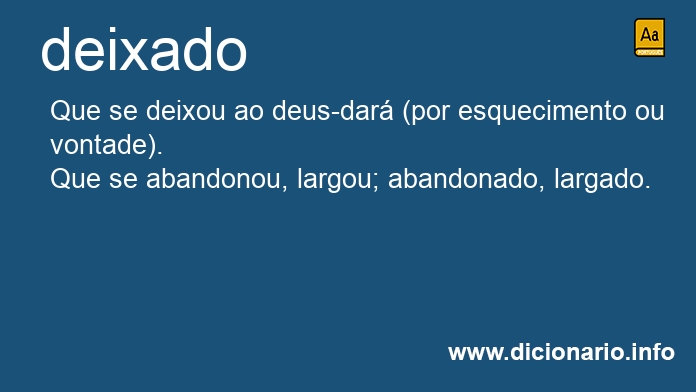 Significado de deixado