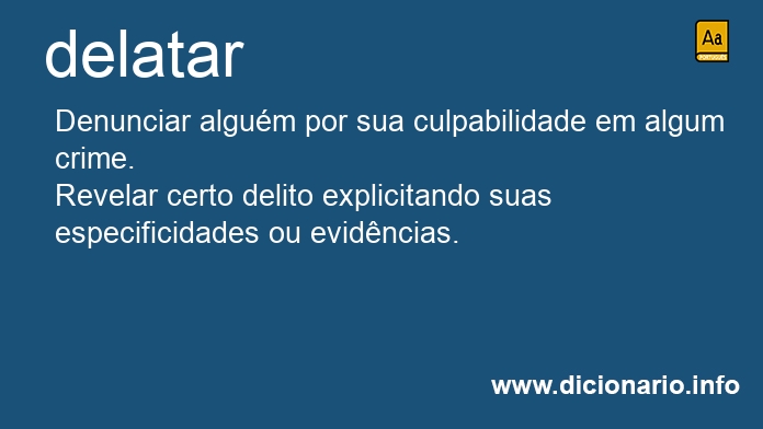 Significado de delatasse