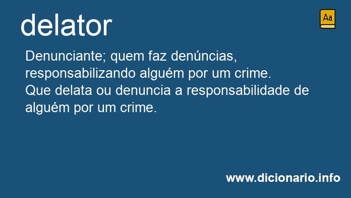 Significado de delator