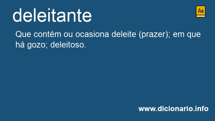 Significado de deleitante