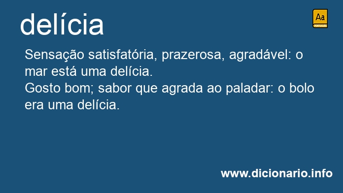 Significado de delcia