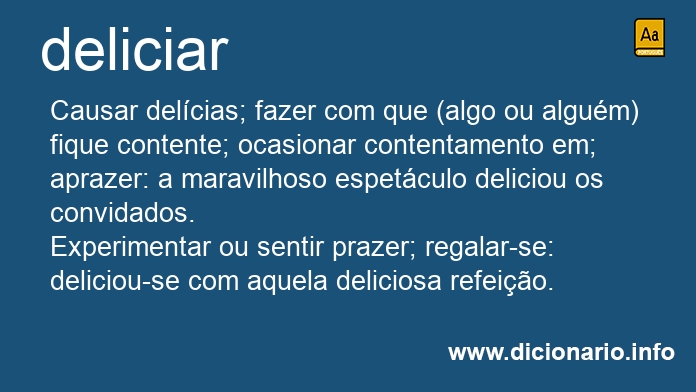 Significado de deliciai