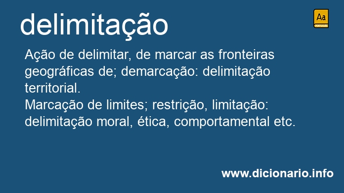 Significado de delimitao