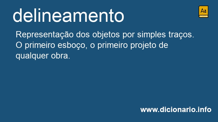 Significado de delineamentos