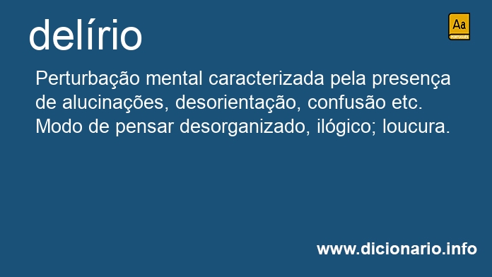 Significado de delrios