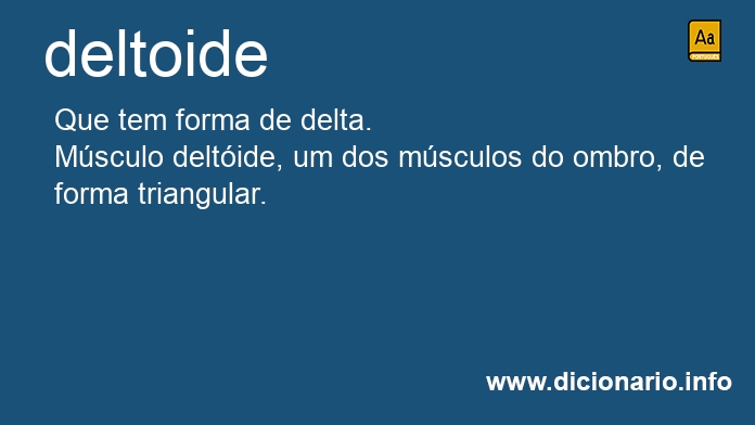 Significado de deltoides