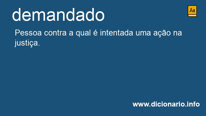 Significado de demandada