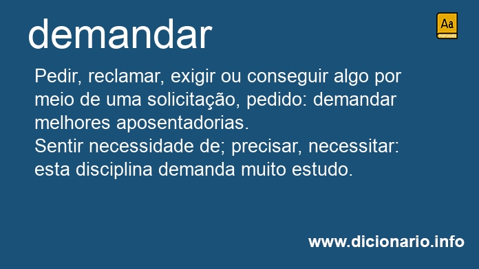 Significado de demandarei