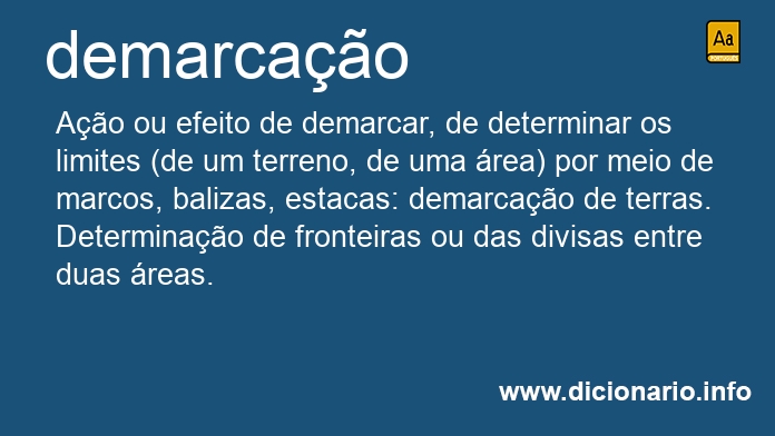 Significado de demarcao