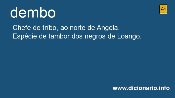 Significado de dembo