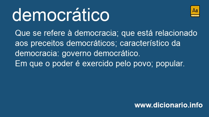 Significado de democrtica