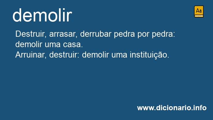 Significado de demole