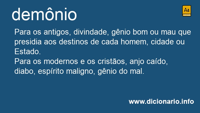 Significado de demnio