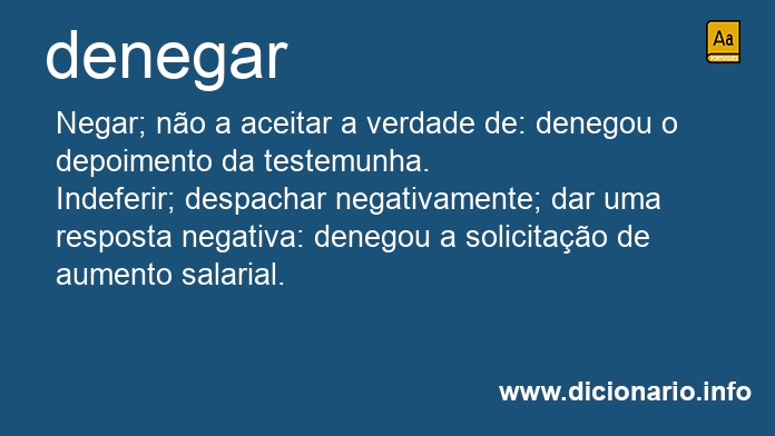 Significado de denegariam