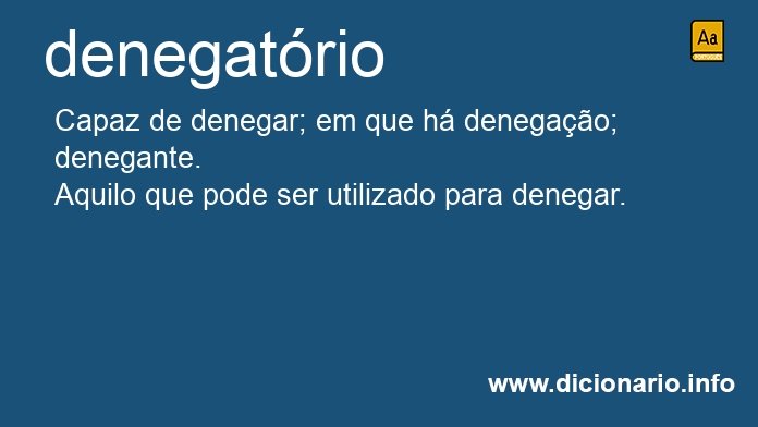 Significado de denegatria
