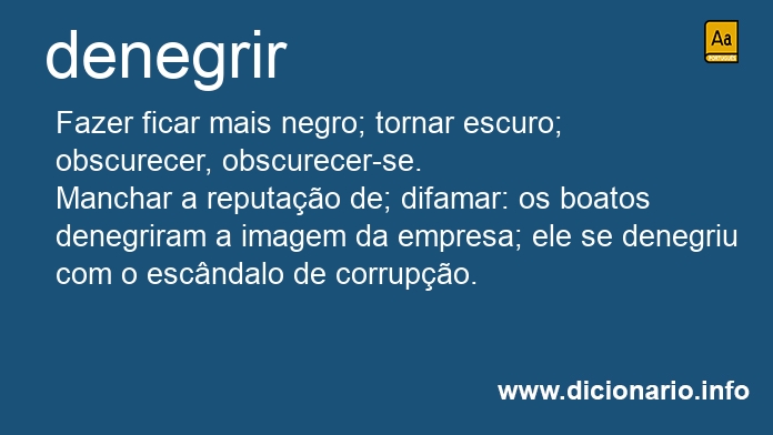 Significado de denegria