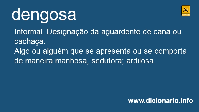 Significado de dengosa