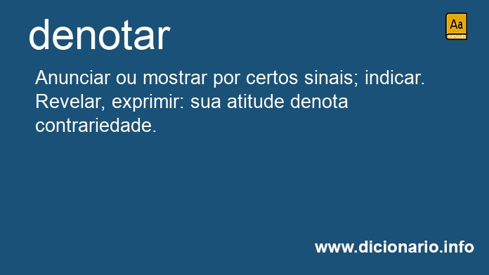 Significado de denotes