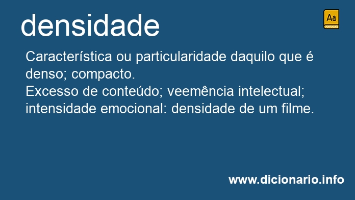 Significado de densidade