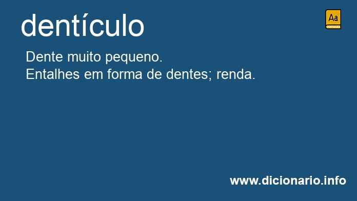 Significado de dentculo