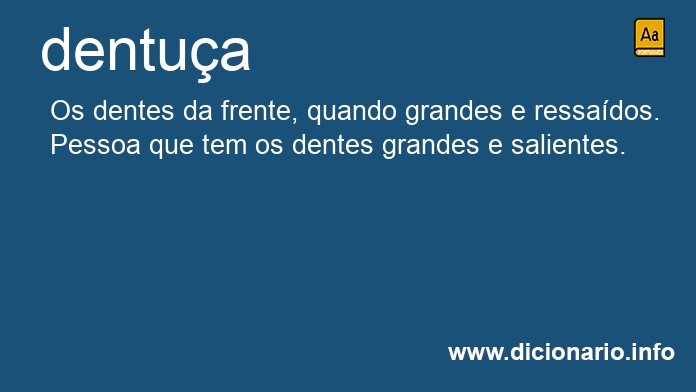 Significado de dentuas