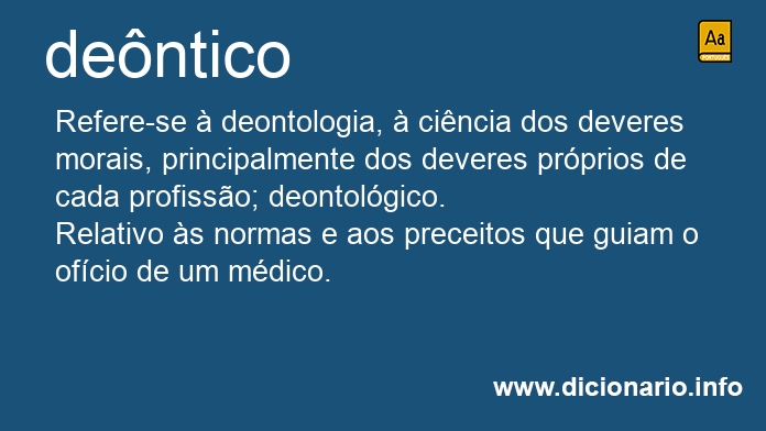 Significado de dentico
